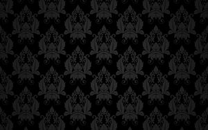 Preview wallpaper patterns, black, texture, decoration, retro