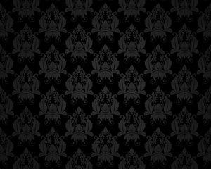 Preview wallpaper patterns, black, texture, decoration, retro