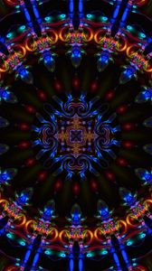 Preview wallpaper patterns, dark, spinning, kaleidoscope
