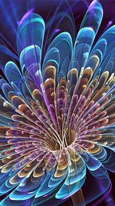 Preview wallpaper patterns, flower, rotating, lines, bright