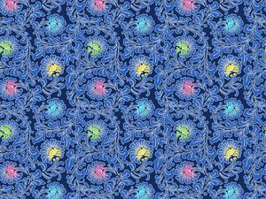 Preview wallpaper patterns, flowers, blue, asia, seamless