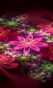 Preview wallpaper patterns, flowers, fractal, light, color