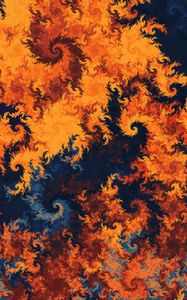 Preview wallpaper patterns, fractal twisted, multicolored