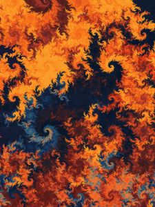 Preview wallpaper patterns, fractal twisted, multicolored