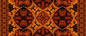 Preview wallpaper patterns, kaleidoscope, orange