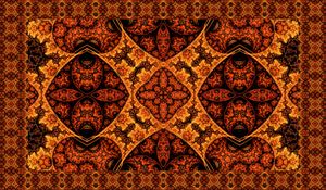 Preview wallpaper patterns, kaleidoscope, orange