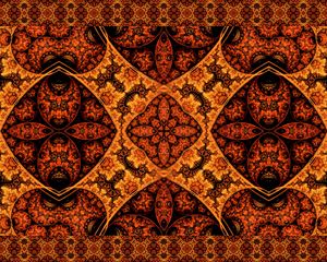 Preview wallpaper patterns, kaleidoscope, orange