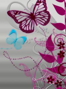 Preview wallpaper patterns, lines, butterflies, background