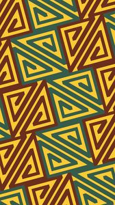 Preview wallpaper patterns, shape, yellow, brown, green