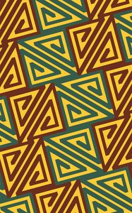 Preview wallpaper patterns, shape, yellow, brown, green