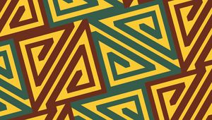 Preview wallpaper patterns, shape, yellow, brown, green