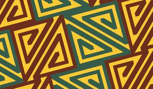 Preview wallpaper patterns, shape, yellow, brown, green