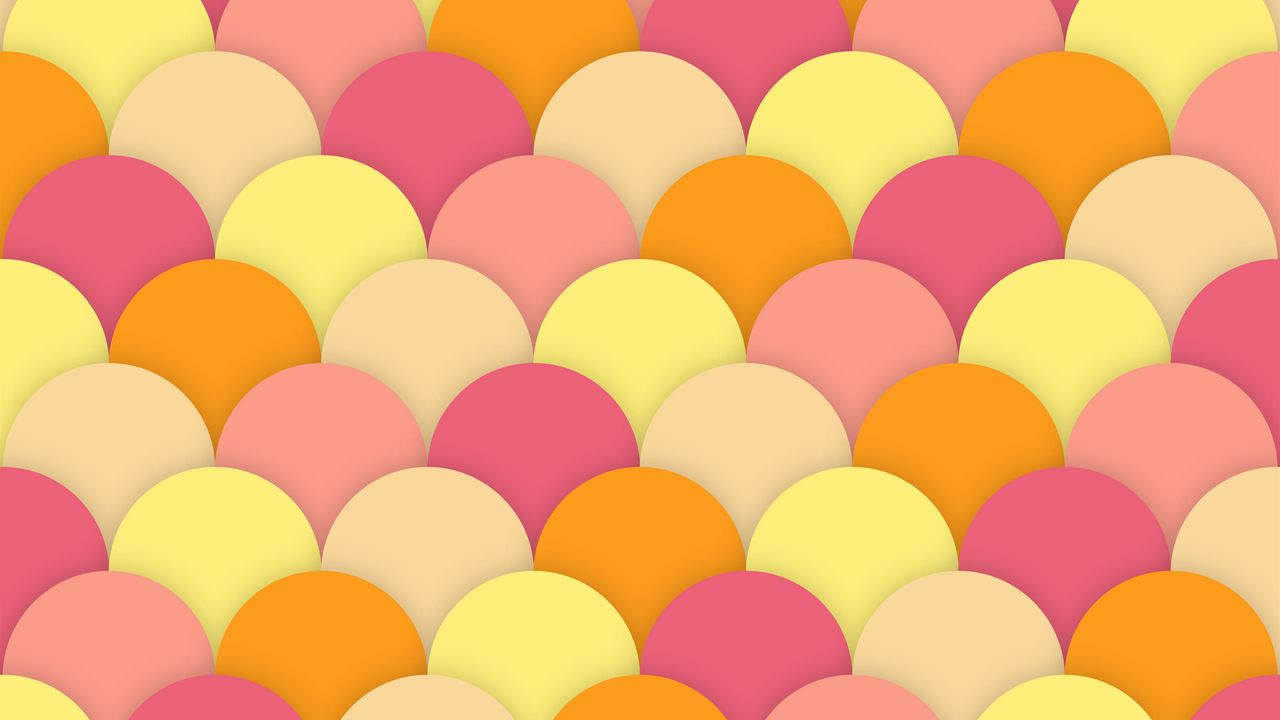 Wallpaper patterns, shapes, elements, colorful, oval, decoration
