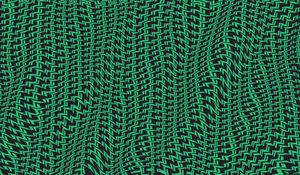 Preview wallpaper patterns, wavy, mosaic, green, black