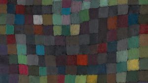 Preview wallpaper paul klee, ancient sound, oil, cardboard, abstraction