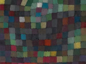 Preview wallpaper paul klee, ancient sound, oil, cardboard, abstraction