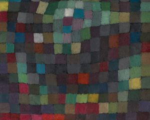 Preview wallpaper paul klee, ancient sound, oil, cardboard, abstraction