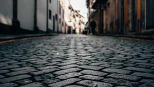 Preview wallpaper pavements, street, buildings, city
