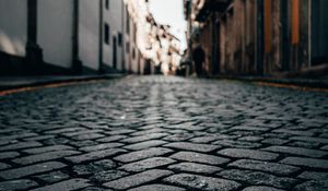 Preview wallpaper pavements, street, buildings, city