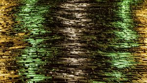 Preview wallpaper pavements, wet, road, light, multicolored