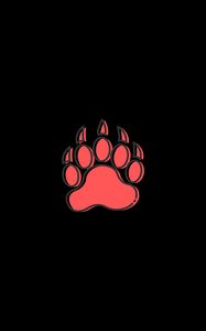 Preview wallpaper paw, footprint, animal, art, vector