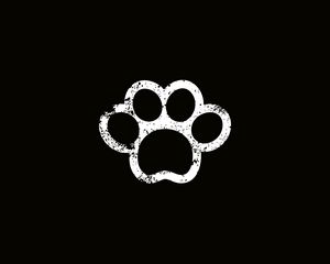 Preview wallpaper paw, footprint, art, vector