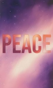 Preview wallpaper peace, inscription, text, stars