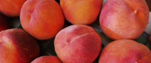 Preview wallpaper peaches, fruit, ripe