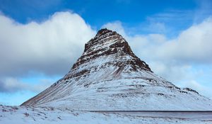 Preview wallpaper peak, mountain, snow, snowy, sky