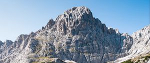 Preview wallpaper peak, mountains, rocks, lake