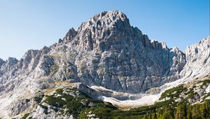 Preview wallpaper peak, mountains, rocks, lake