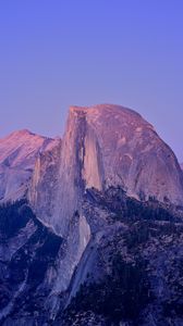 Preview wallpaper peak, rock, california, twilight, mountain