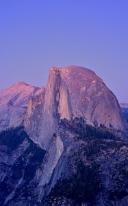 Preview wallpaper peak, rock, california, twilight, mountain