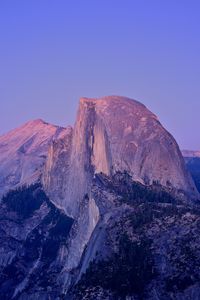 Preview wallpaper peak, rock, california, twilight, mountain