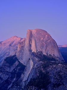 Preview wallpaper peak, rock, california, twilight, mountain