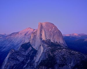 Preview wallpaper peak, rock, california, twilight, mountain