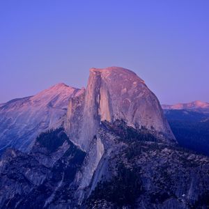 Preview wallpaper peak, rock, california, twilight, mountain