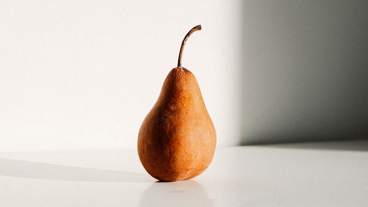 Wallpaper pear, fruit, brown