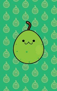 Preview wallpaper pear, smile, art, patterns