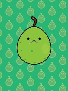 Preview wallpaper pear, smile, art, patterns