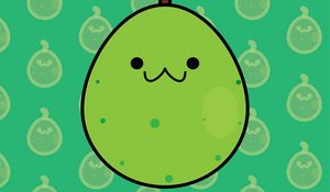 Preview wallpaper pear, smile, art, patterns