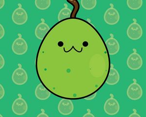 Preview wallpaper pear, smile, art, patterns