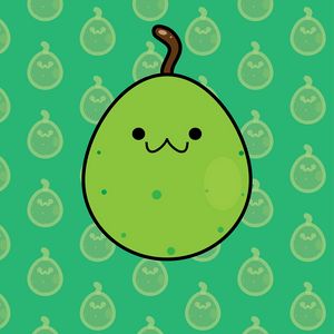 Preview wallpaper pear, smile, art, patterns