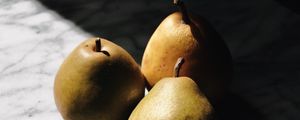 Preview wallpaper pears, fruit, ripe, shadow