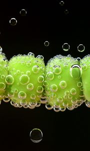 Preview wallpaper peas, drops, close-up