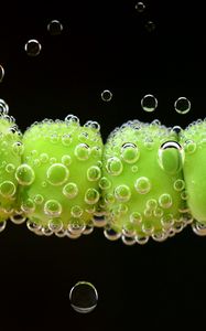 Preview wallpaper peas, drops, close-up