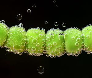 Preview wallpaper peas, drops, close-up