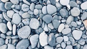 Preview wallpaper pebble, stones, marine, surface, shape, gray