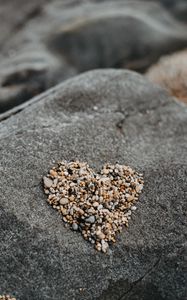 Preview wallpaper pebbles, heart, love, stone