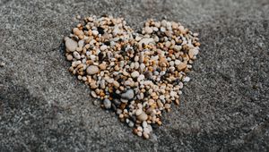 Preview wallpaper pebbles, heart, love, stone